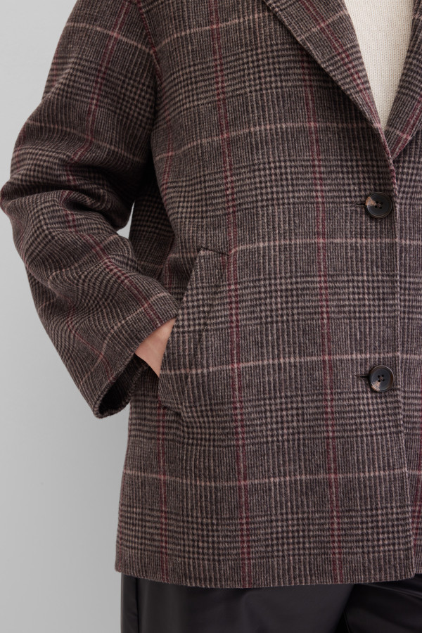 Полупальто однобортное