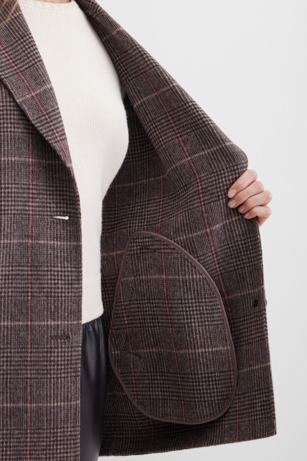 Полупальто однобортное