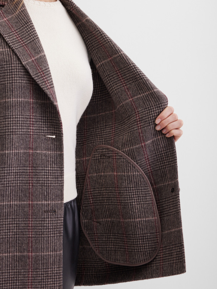 Полупальто однобортное