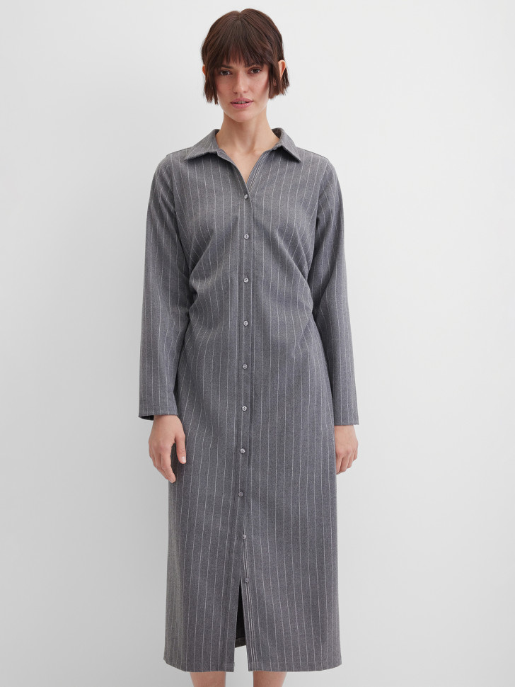 Платье-рубашка в полоску