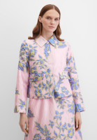 Жакет с рельефным цветочным рисунком