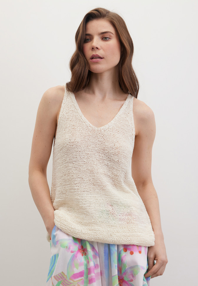 Топ вязаный фактурный