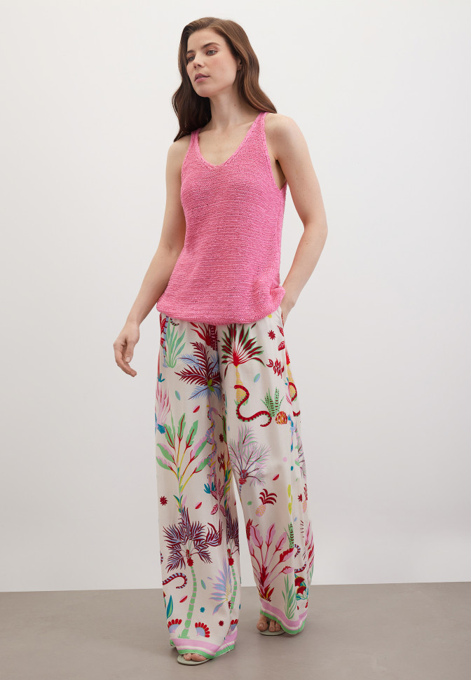 Топ вязаный фактурный