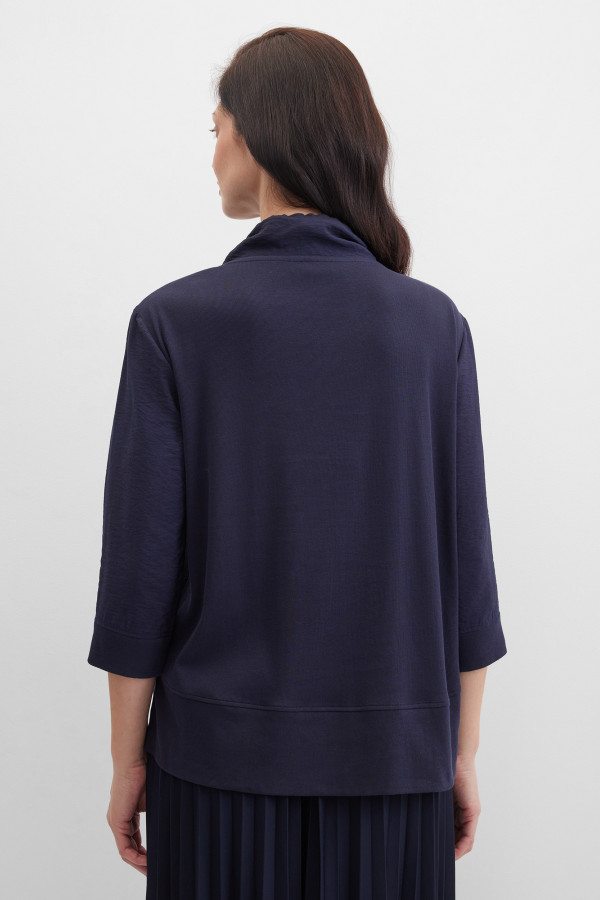 Лонгслив из жатой ткани