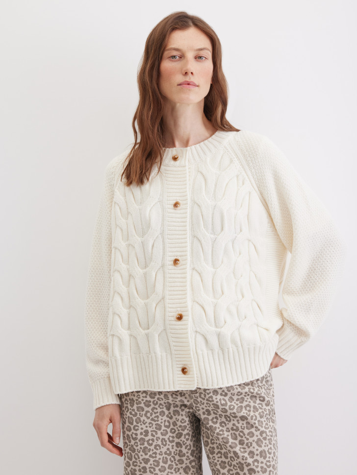 Кардиган с шерстью и кашемиром