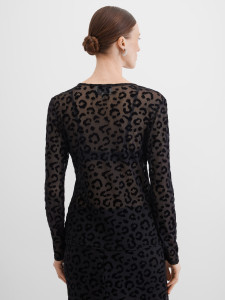 Лонгслив полупрозрачный