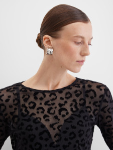 Лонгслив полупрозрачный