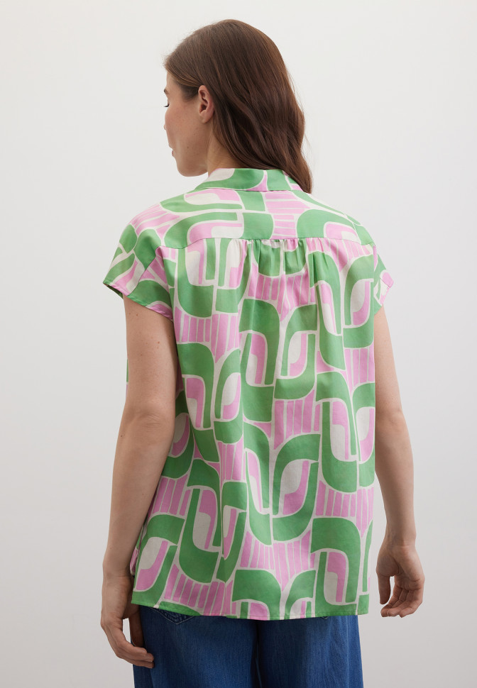 Рубашка с принтом из хлопка