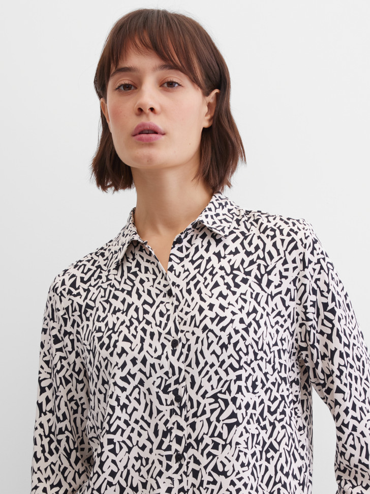 Блуза прямого кроя