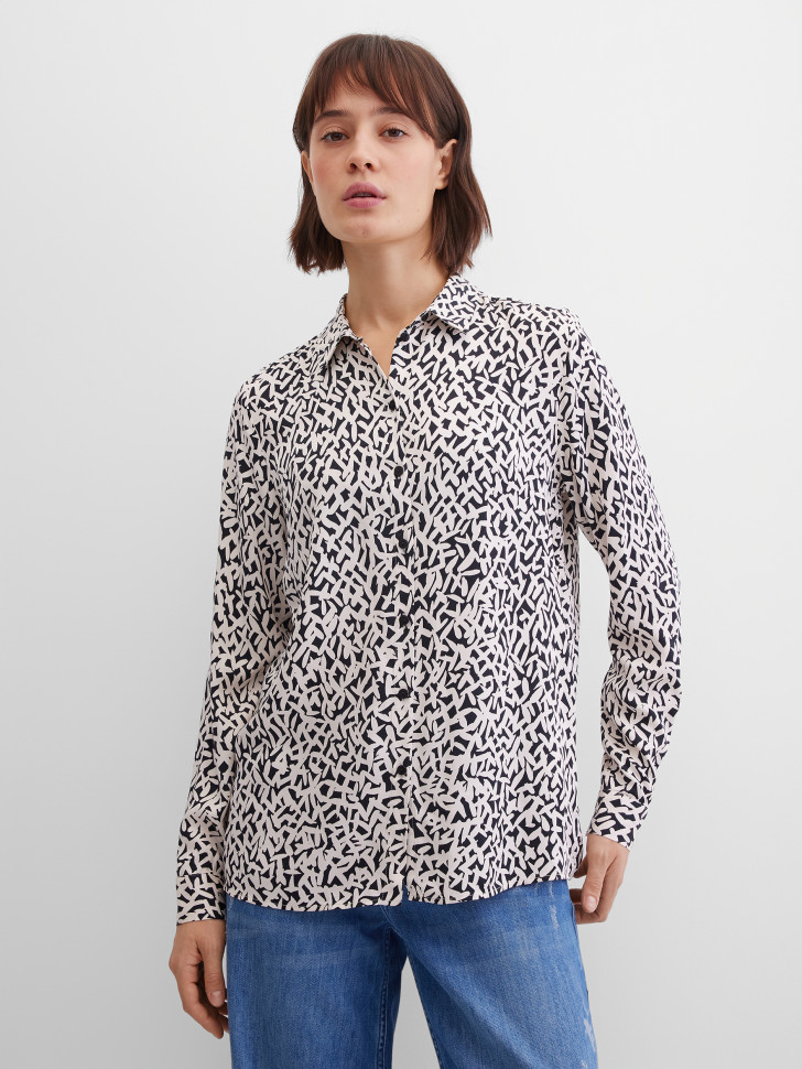 Блуза прямого кроя