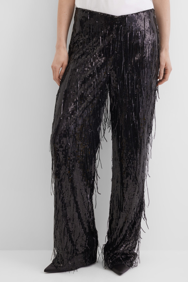 Брюки нарядные с пайетками