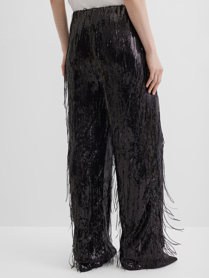 Брюки нарядные с пайетками