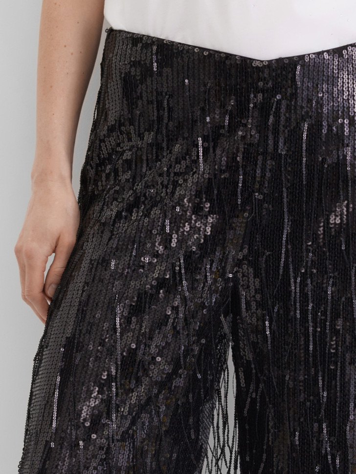 Брюки нарядные с пайетками