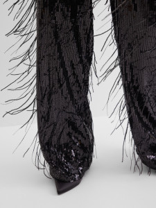 Брюки нарядные с пайетками