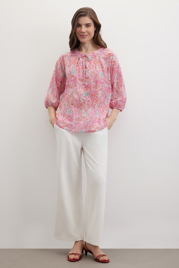 Блузка с принтом пейсоли