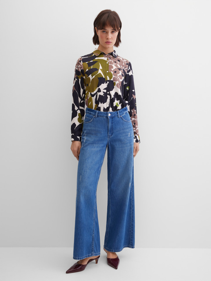 Блуза прямого кроя