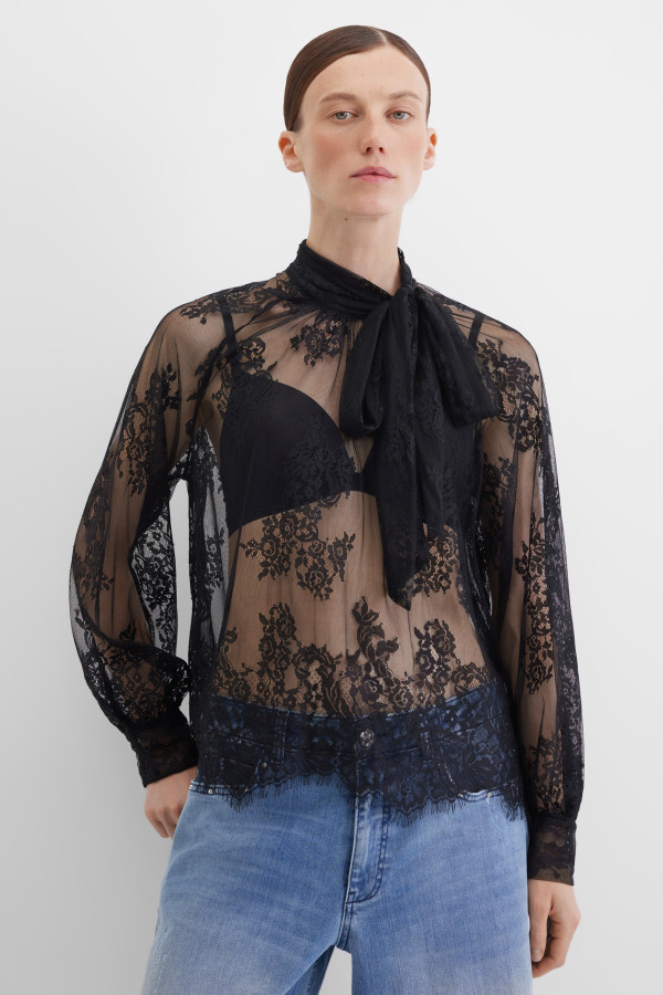 Блузка с длинным рукавом