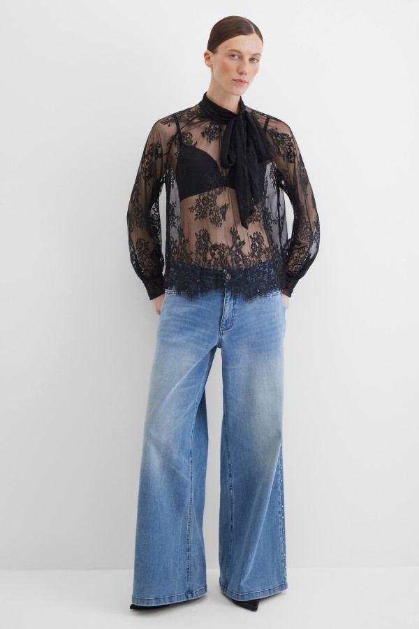 Блузка с длинным рукавом