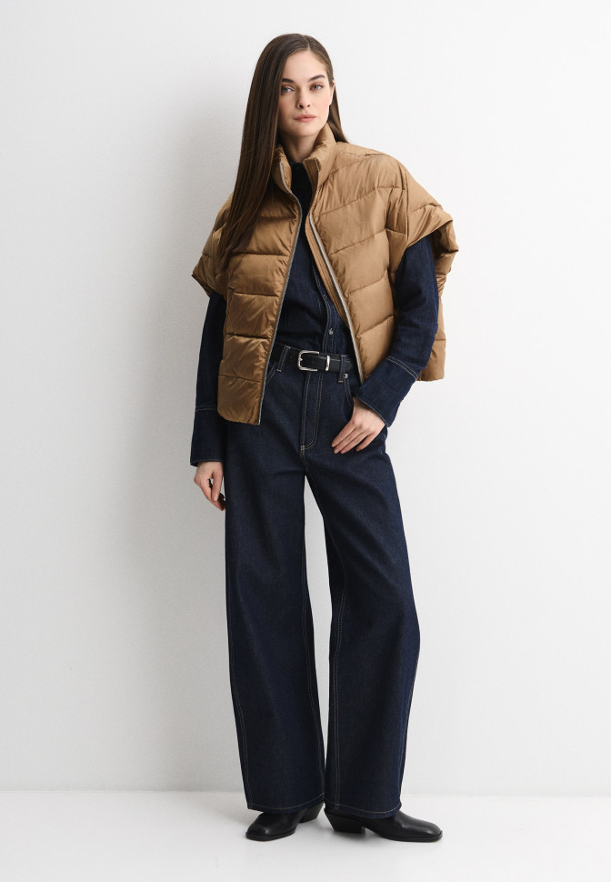 Жилет стеганый на молнии