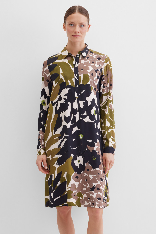 Платье-рубашка миди