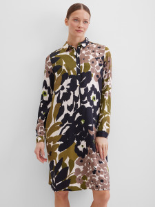 Платье-рубашка миди