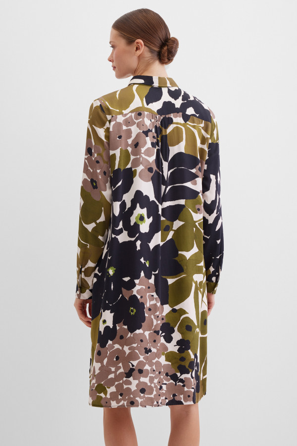 Платье-рубашка миди