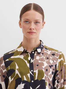 Платье-рубашка миди