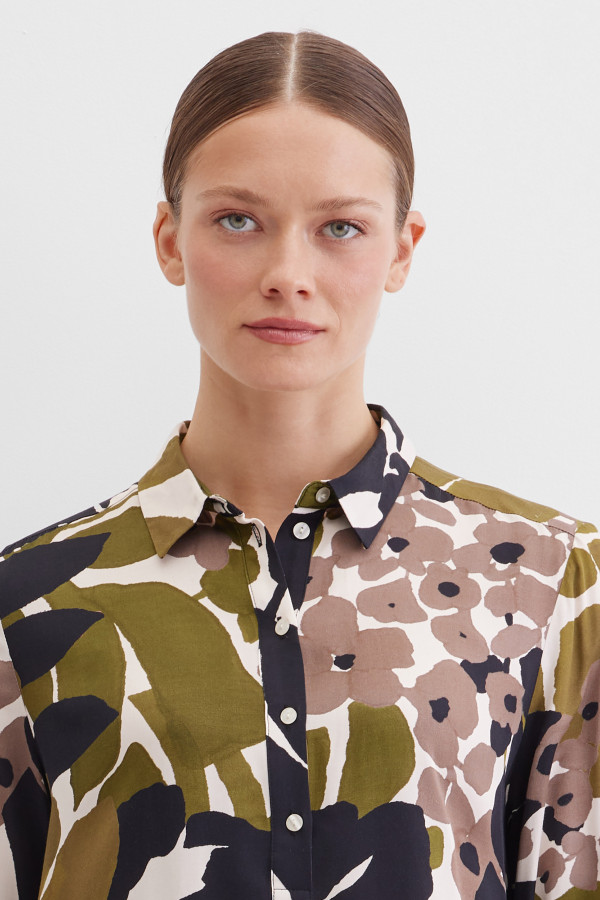 Платье-рубашка миди