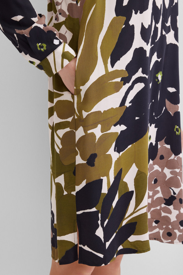 Платье-рубашка миди