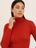 Водолазка в рубчик