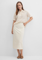 Юбка миди прямая вязаная кроше