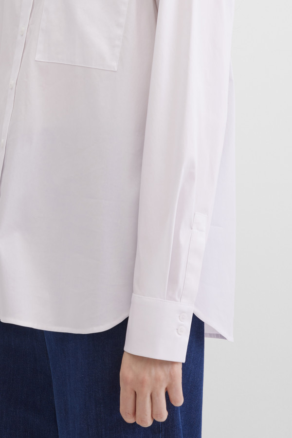 Рубашка с отложным воротником
