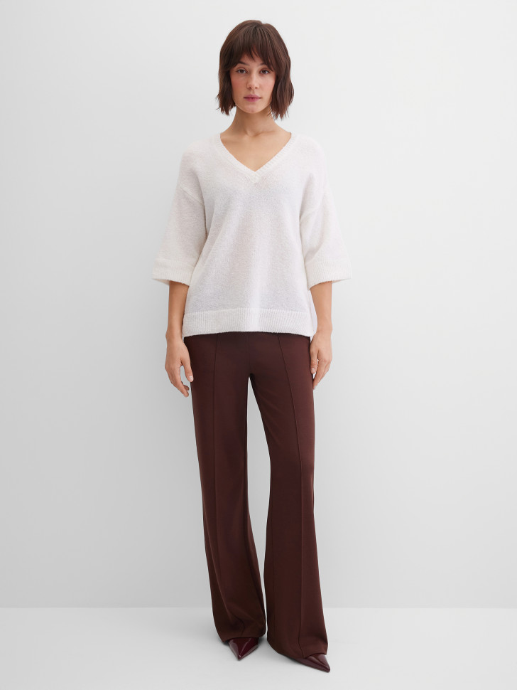 Пуловер с добавлением шерсти