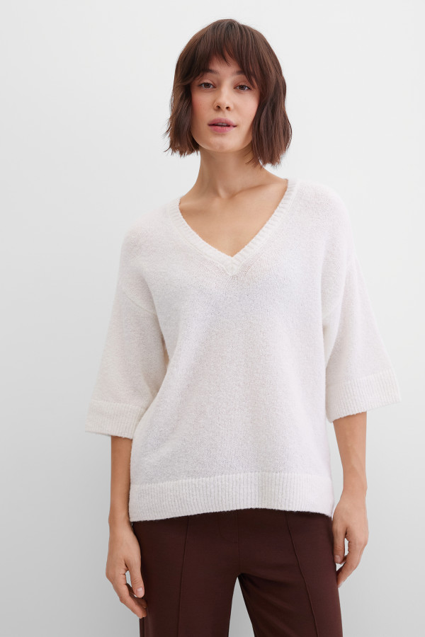 Пуловер с добавлением шерсти