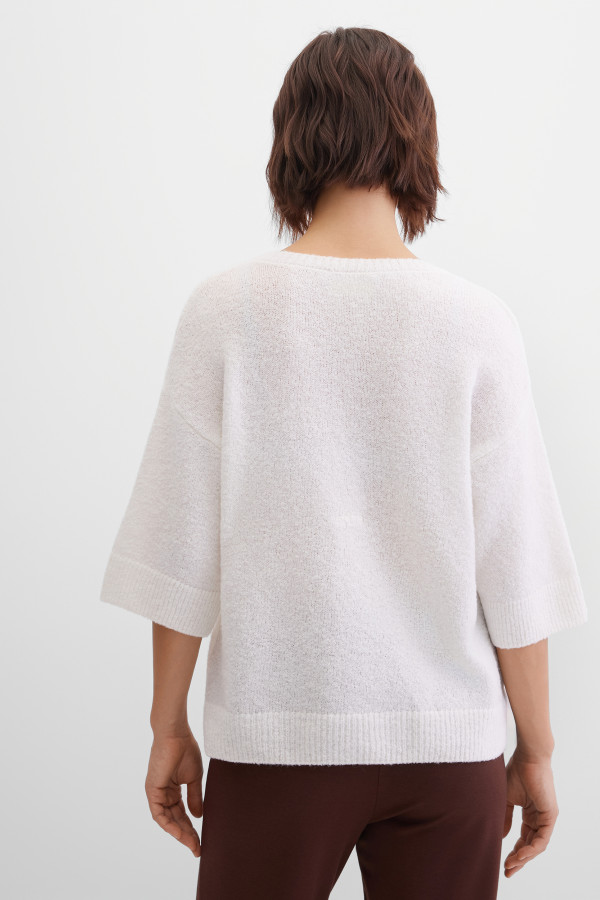 Пуловер с добавлением шерсти