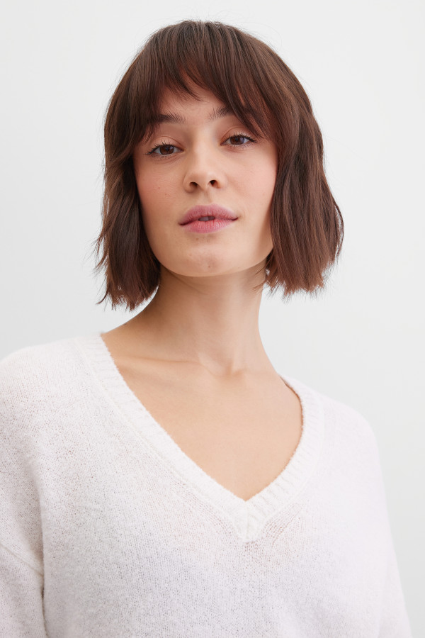 Пуловер с добавлением шерсти