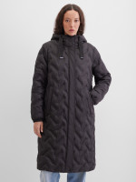 Пальто стеганое с капюшоном