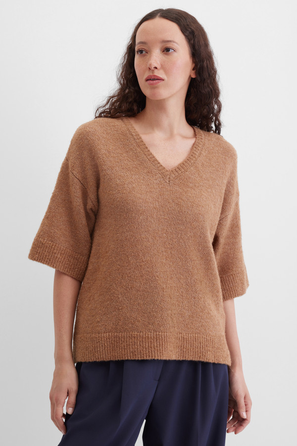 Пуловер с добавлением шерсти