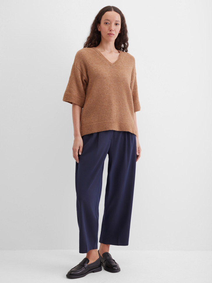 Пуловер с добавлением шерсти