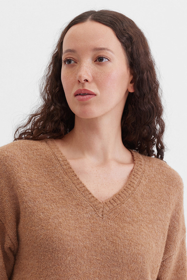 Пуловер с добавлением шерсти