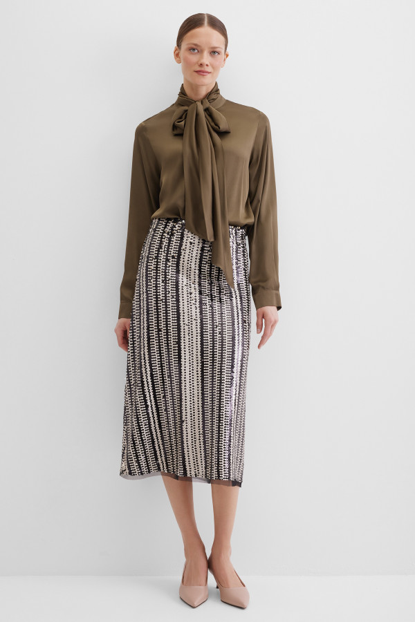 Блуза прямого кроя